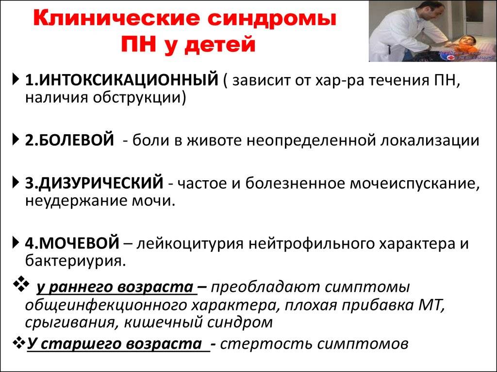 Особенности пиелонефрита