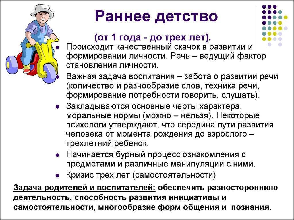 Психология развития ребёнка от рождения до 3-х лет