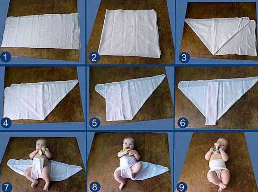 Марлевые подгузники для новорождённых: как сшить и использовать, а также подгузники из мадаполама и других тканей + видео и фото