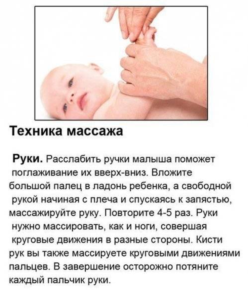 Особенности детского массажа первого года жизни