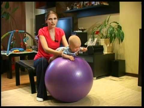 Упражнения на мяче для грудничков - всё о грудничках