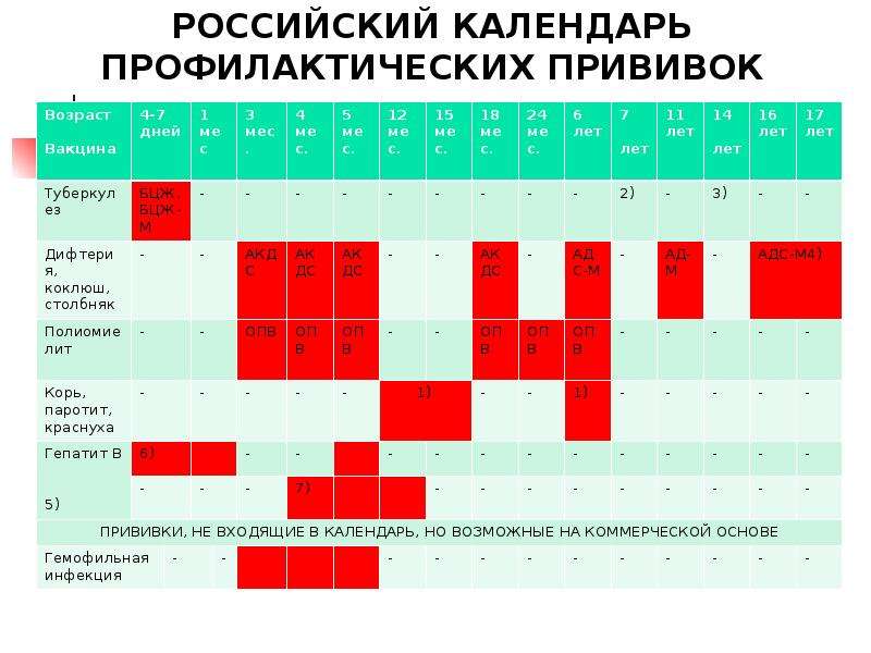 Какие прививки делать обязательно, какие — желательно