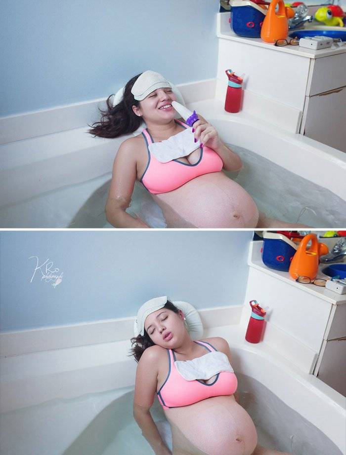 Когда можно начать принимать ванну после родов