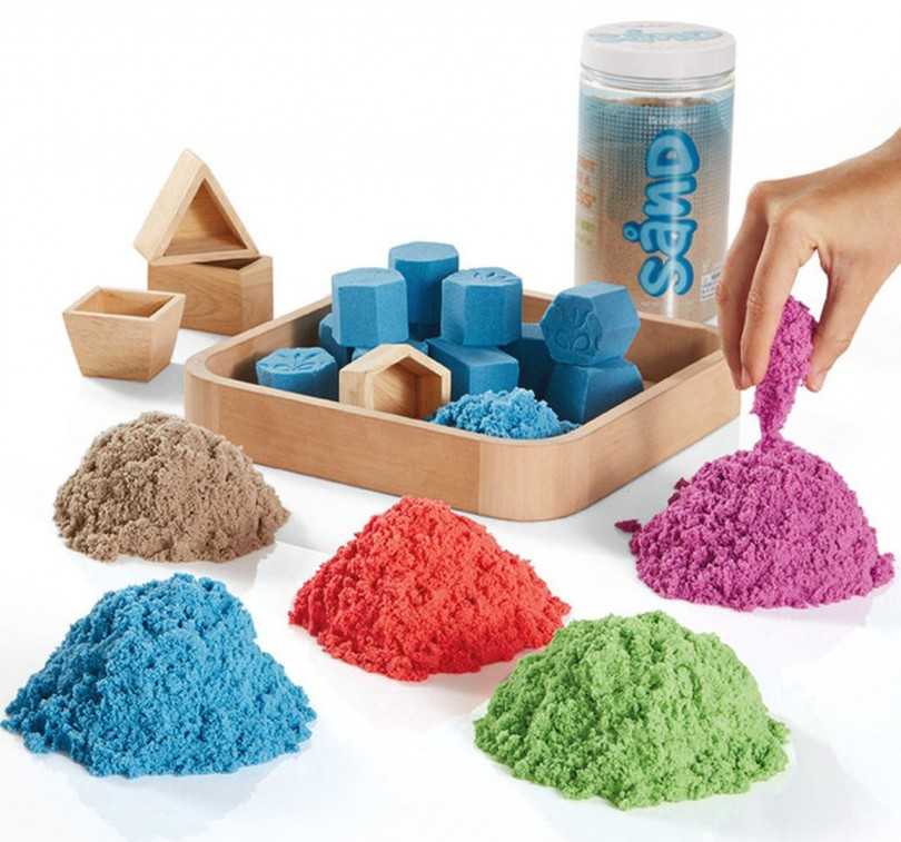 Что такое кинетический песок и как его сделать своими руками