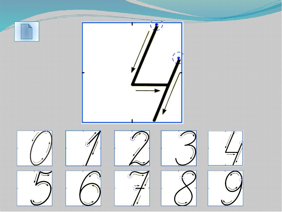 Как правильно писать цифры в 1 классе картинки
