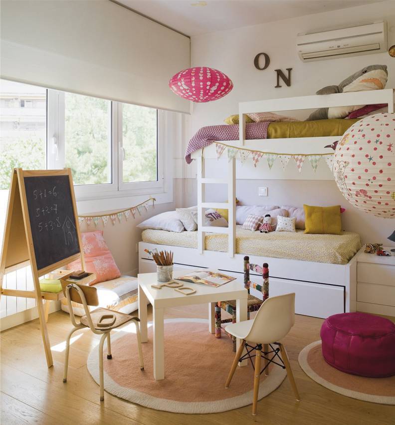 Дизайн детской для двух девочек — оформите комнату правильно!