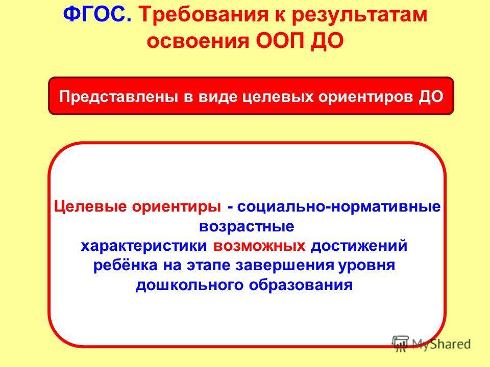 Требования фгос к результатам освоения программы. Требования ФГОС К результатам освоения целевых ориентиров. Целевые ориентиры ФГОС дошкольного образования. Требования ФГОС. Требования к результатам освоения ООП до.