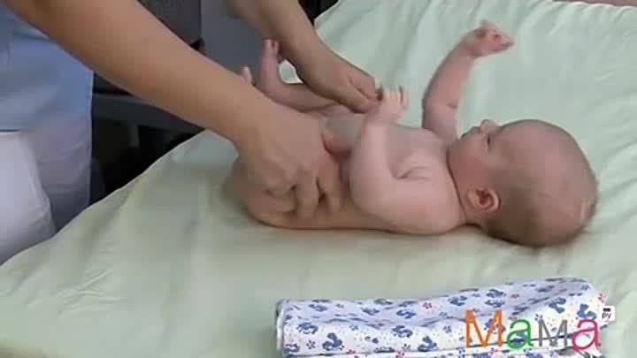Как делать массаж животика при коликах и запорах у новорожденного