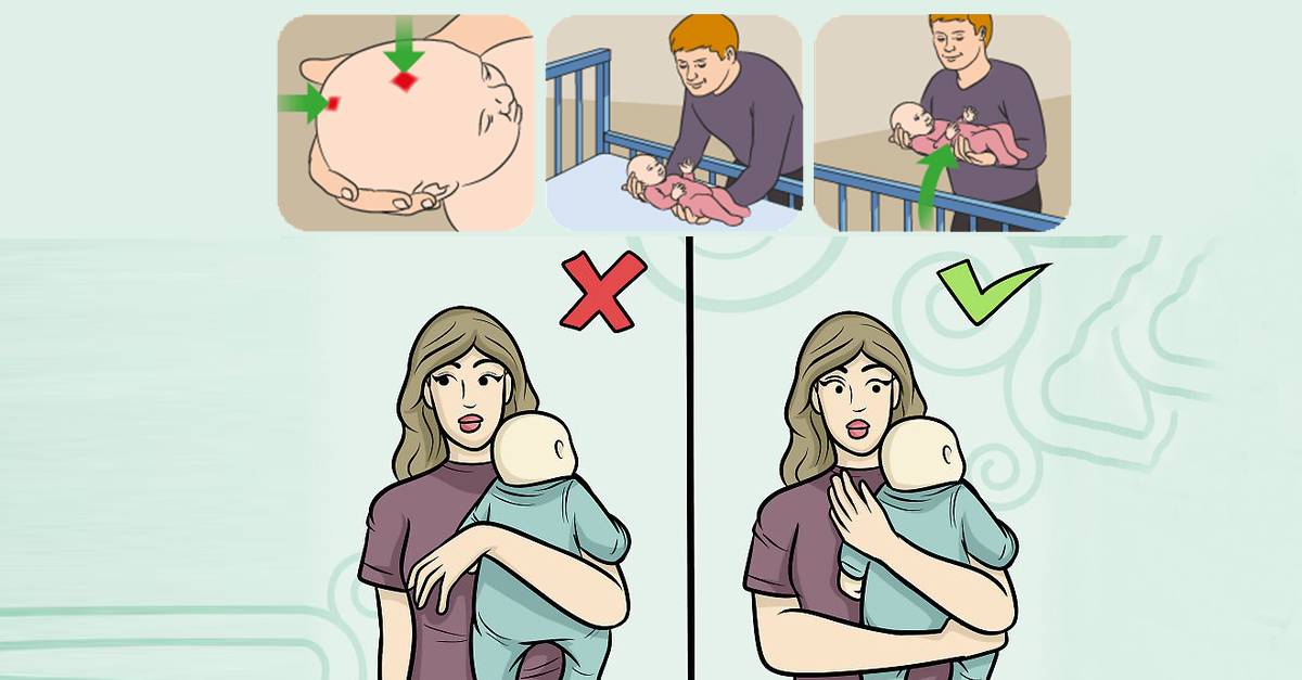 Зачем держать новорожденного столбиком и как правильно это делать?