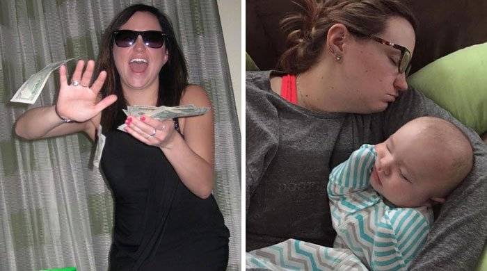До и после: 25 фотографий родителей, чья жизнь изменилась с рождением ребенка