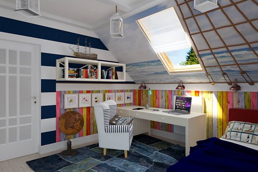 Детская мансардная комната: 24 идеи с фото для воплощения