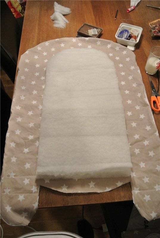 Интерьер мастер-класс день рождения шитьё кокон-гнёздышко для малыша нитки ткань