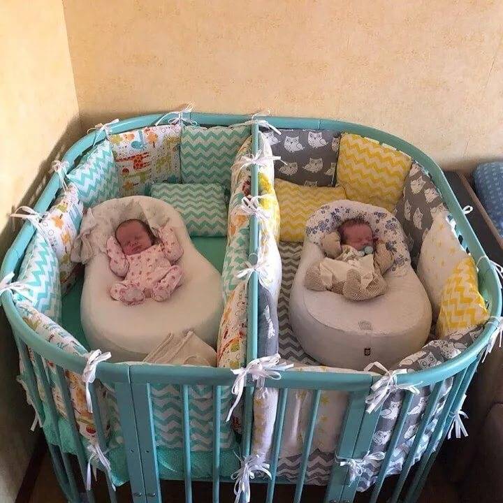 Кроватка для новорожденных двойняшек