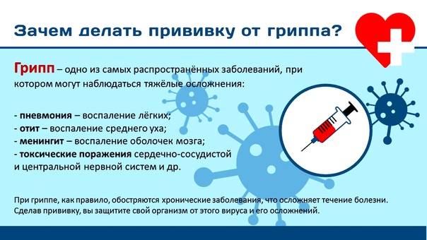 Когда лучше делать прививку от гриппа?