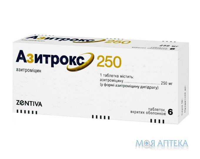 Азитрокс 250 мг – инструкция по применению