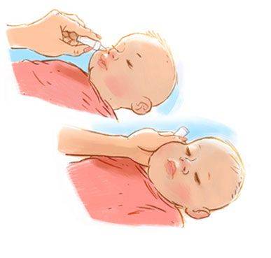 Капли в нос для новорожденного: лечим насморк правильно!