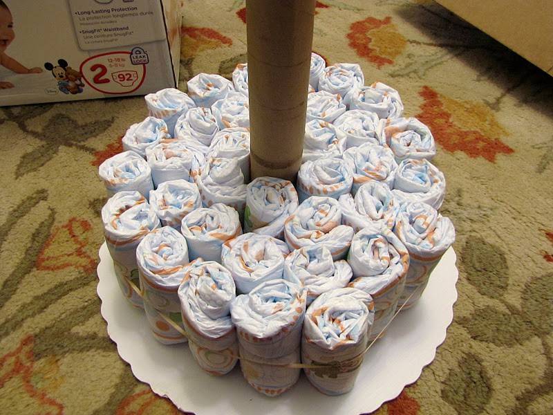 Торт из памперсов своими руками: 5 вариантов, 70 фото как сделать торт из подгузников