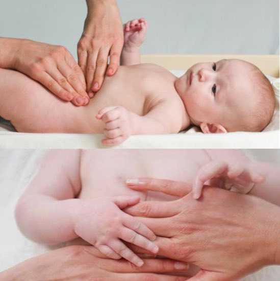 Массаж при коликах у новорожденного: правила выполнения