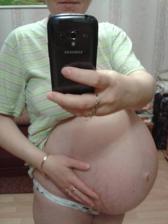 Большой живот при беременности