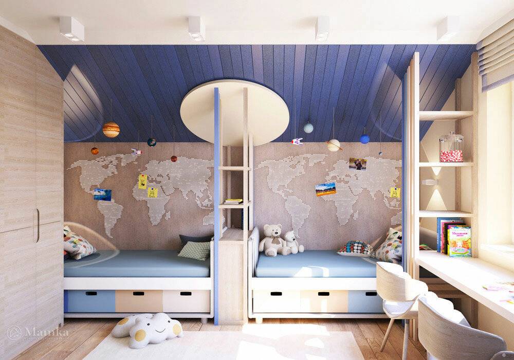 100 идей обустройства детской комнаты для двоих детей