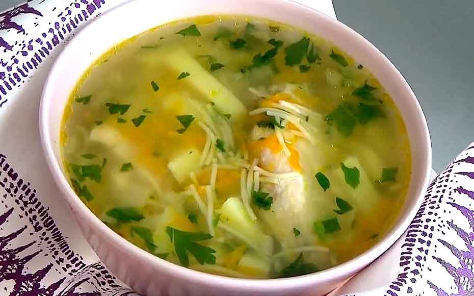 Пошаговый рецепт приготовления молочного супа с вермишелью